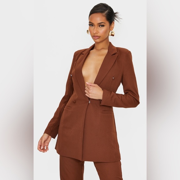 Pretty little thing sets ,brown blazer and pants - Picture 2 of 12